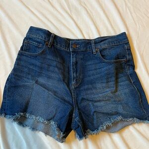 Loft Women's Dark Blue Denim Cutoff Shorts